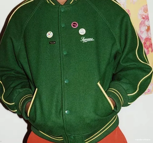 XL S Jamie It's M 21SS Reid Bollocks L Varsity All Jacket Black Green 0809